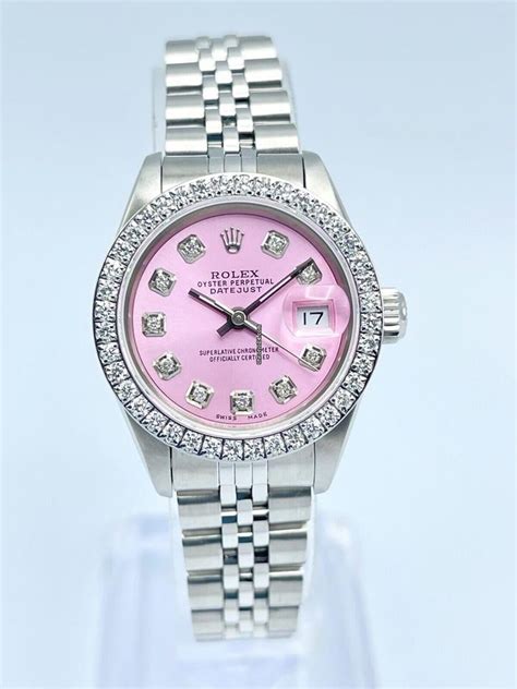 used pink rolex|Rolex pink face for sale.